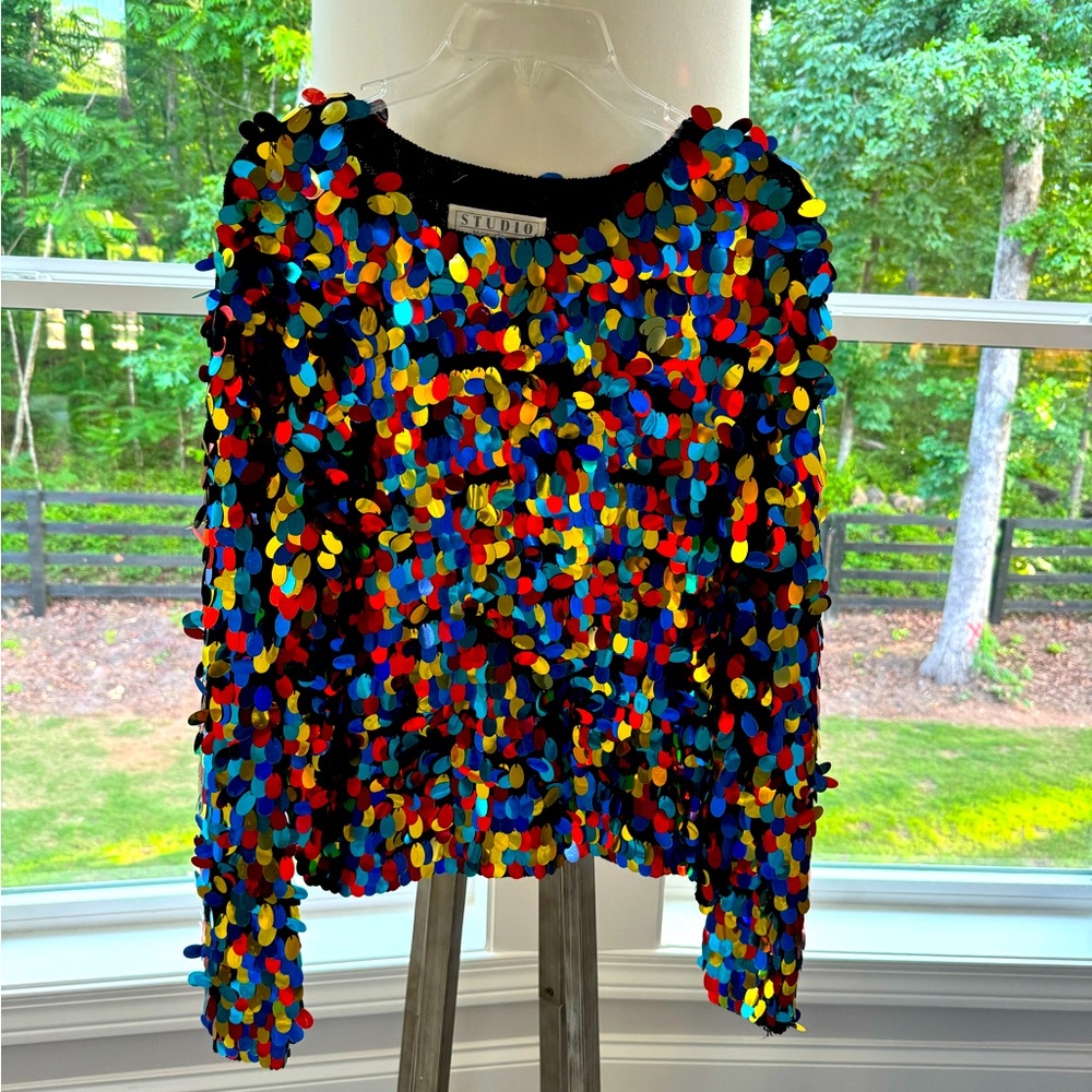 Sequined Sweater.